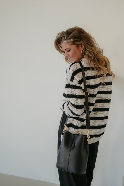 Milioni knit I Striped Black