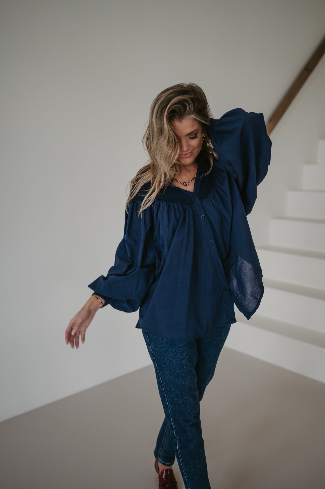 Addio blouse I Blue - Wild Souls by JV® - Blouses