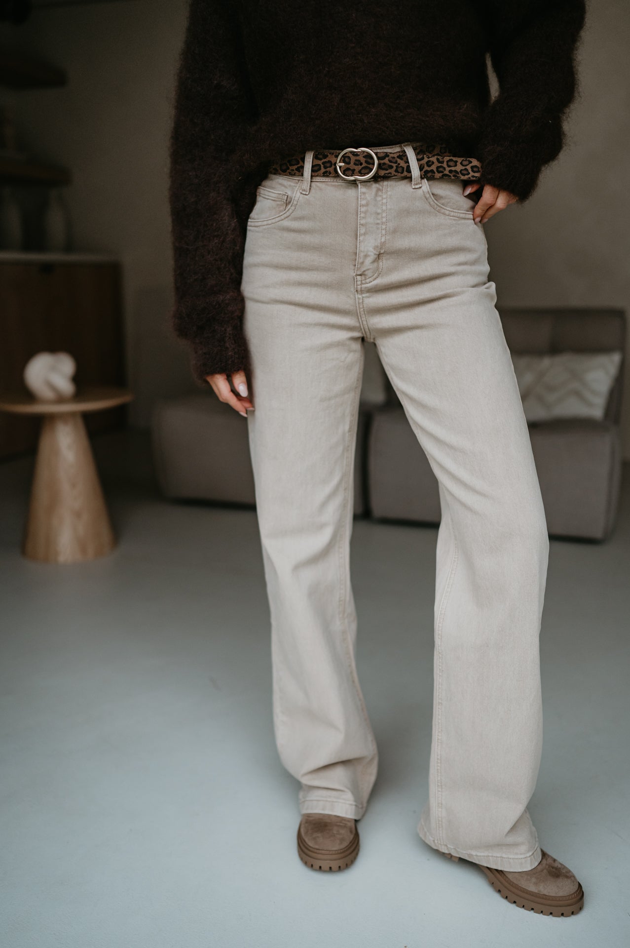 Assissi jeans I Beige - Wild Souls by JV® - Jeans