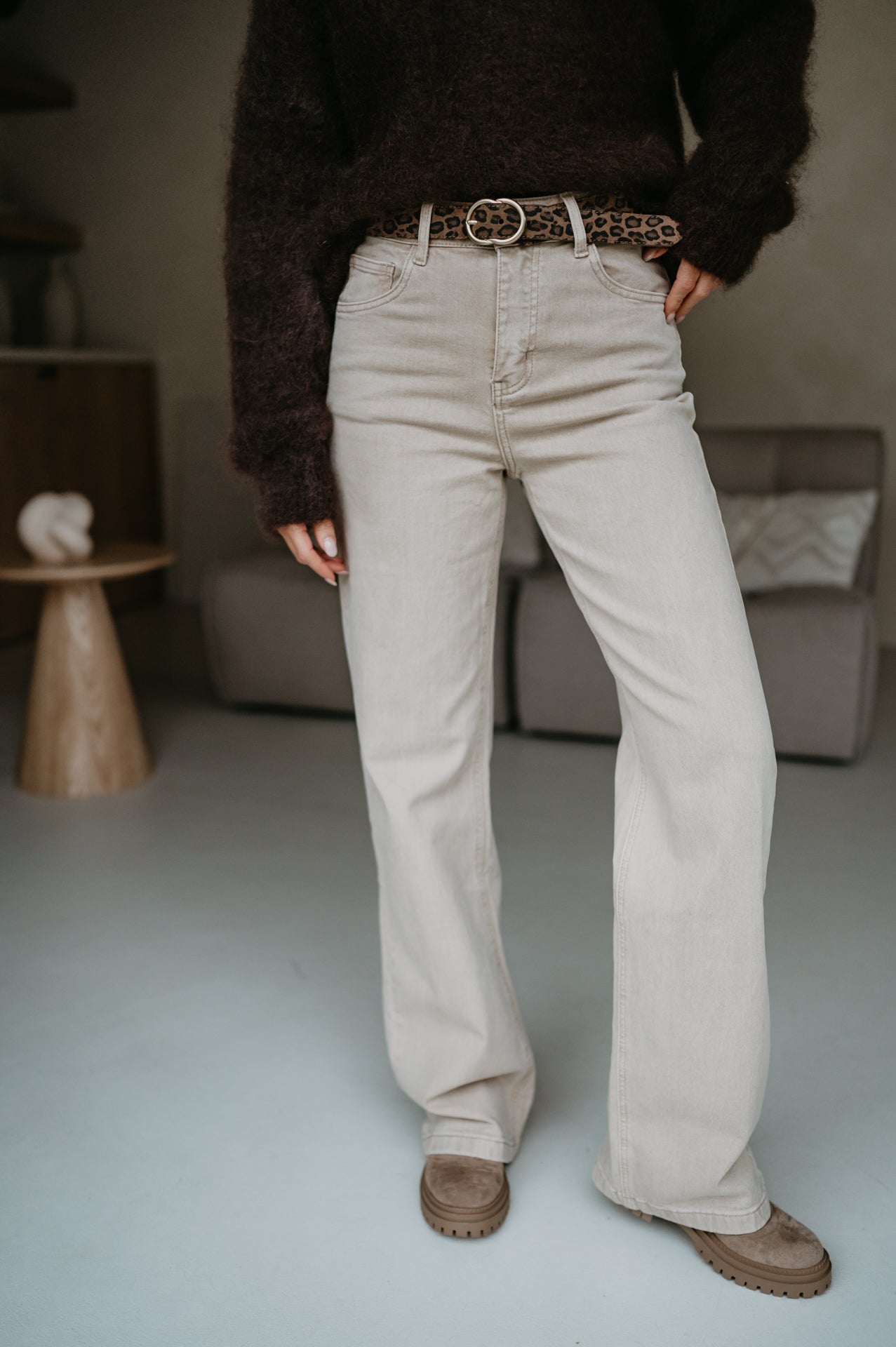 Assissi jeans I Beige - Wild Souls by JV® - Jeans