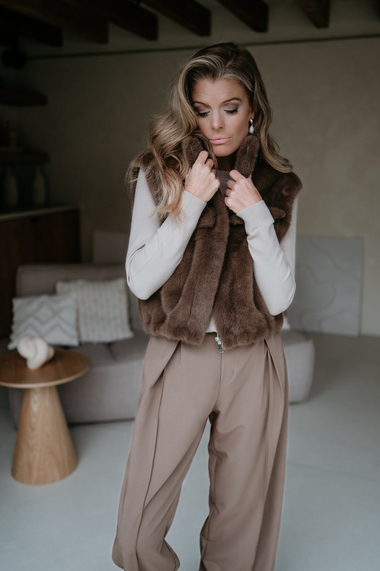 Ciale gilet I Taupe - Wild Souls by JV® - Gilets