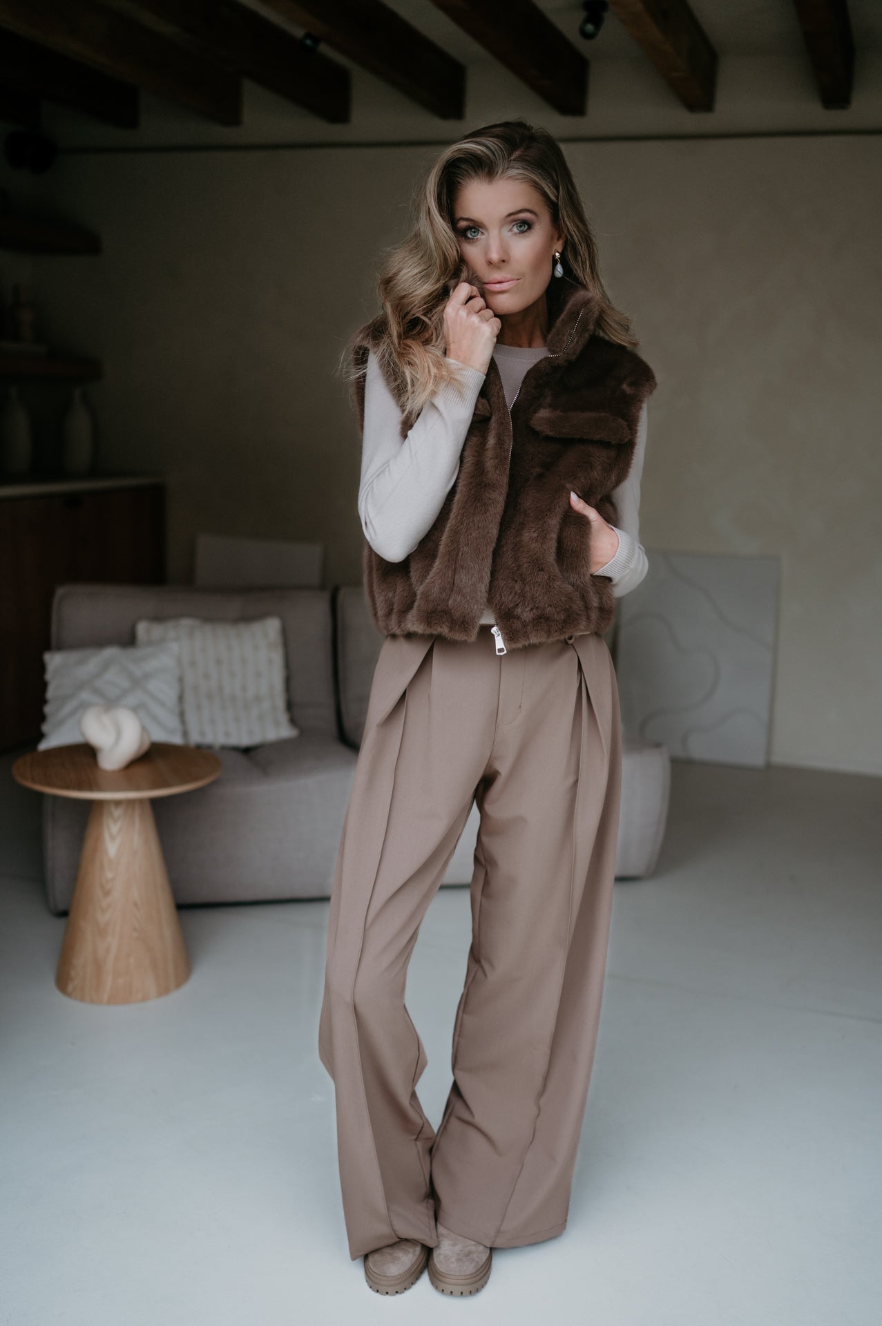 Ciale gilet I Taupe - Wild Souls by JV® - Gilets