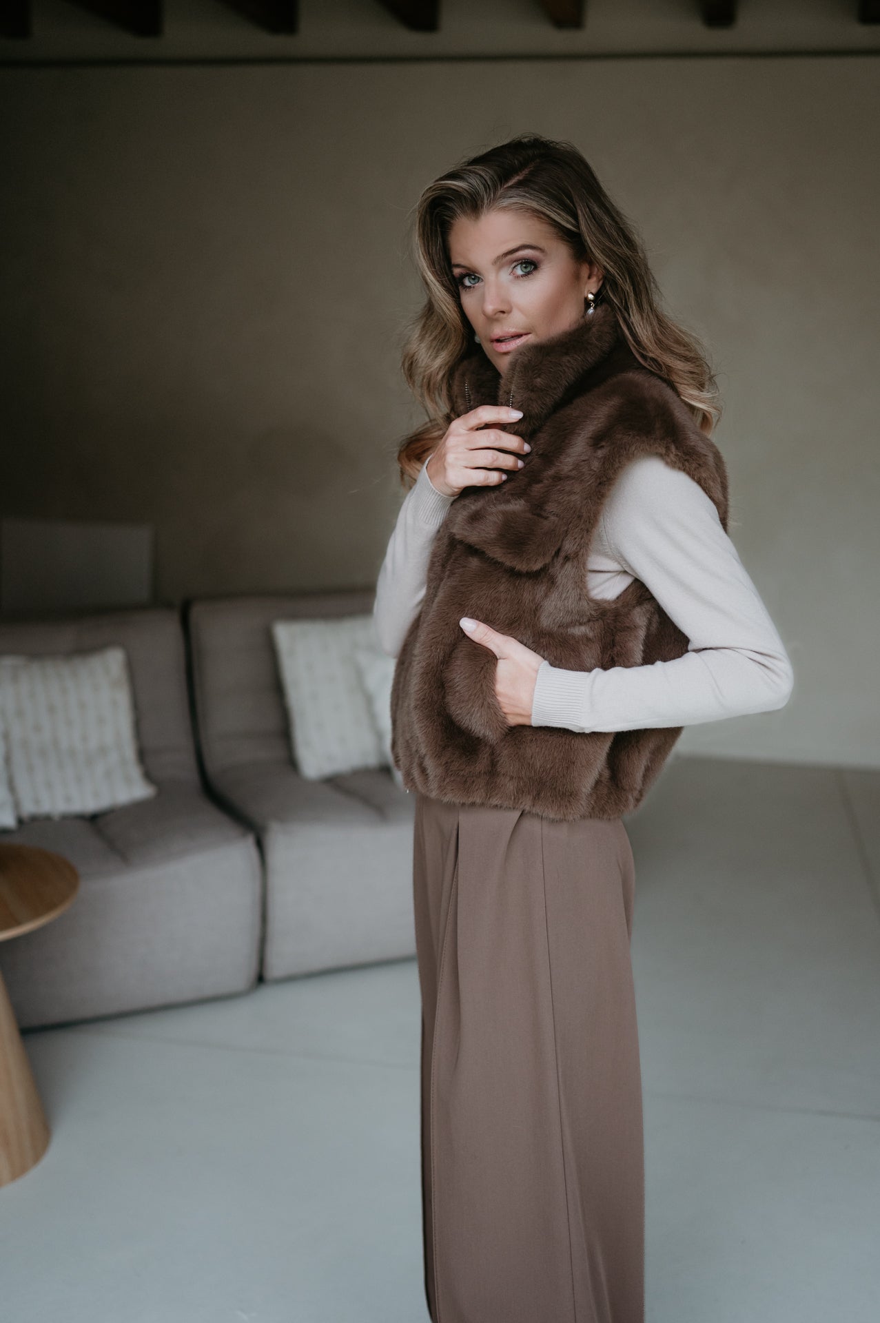 Ciale gilet I Taupe - Wild Souls by JV® - Gilets