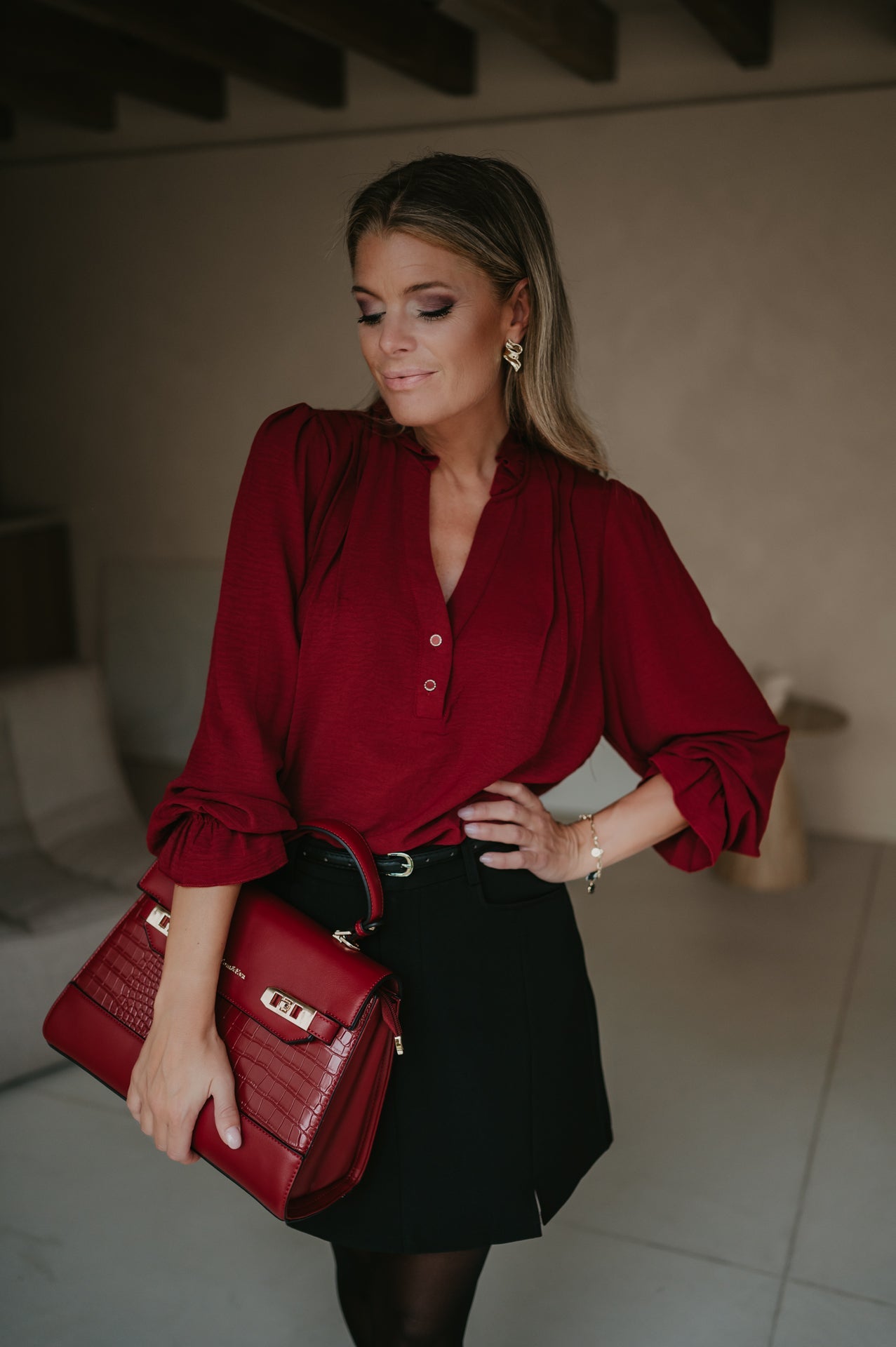 Cittadine blouse I Bordeaux - Wild Souls by JV® - Blouses