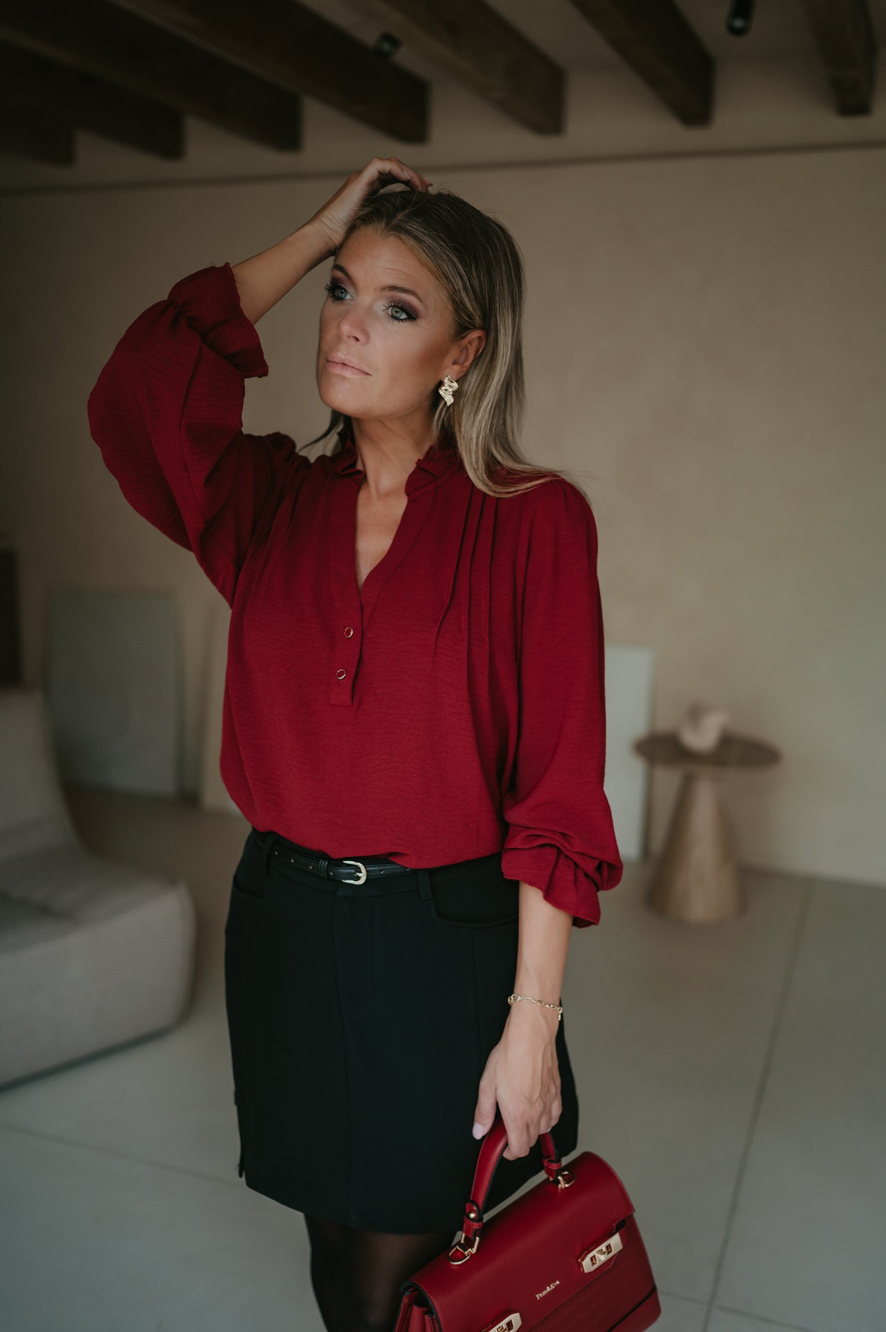 Cittadine blouse I Bordeaux - Wild Souls by JV® - Blouses