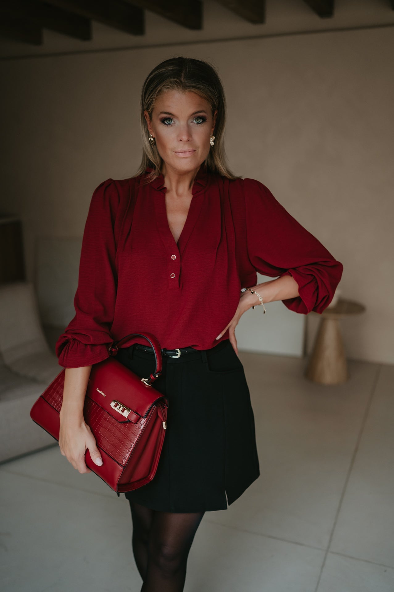 Cittadine blouse I Bordeaux - Wild Souls by JV® - Blouses