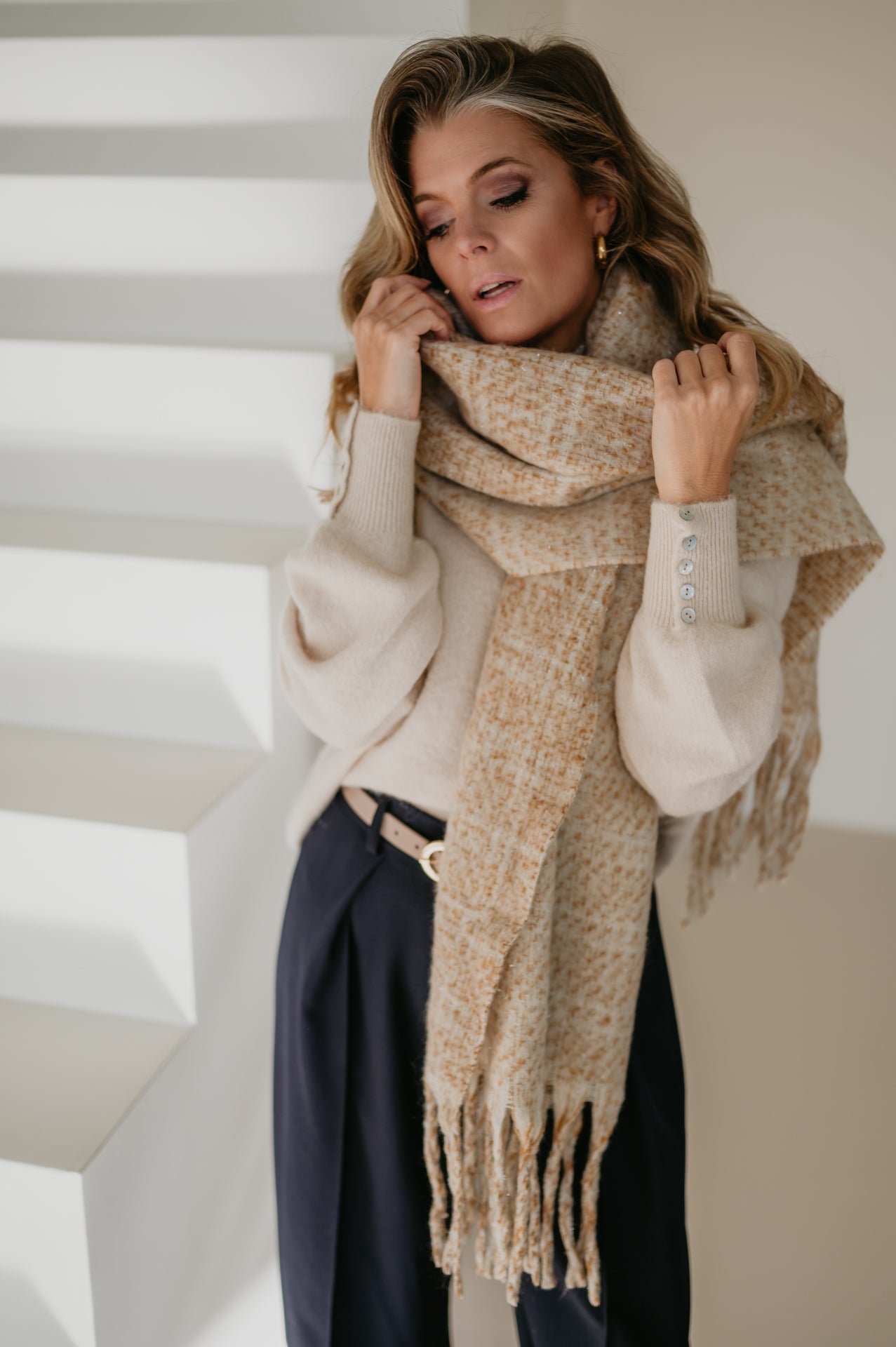 Cozza scarf I Beige - Wild Souls by JV® - Scarfs