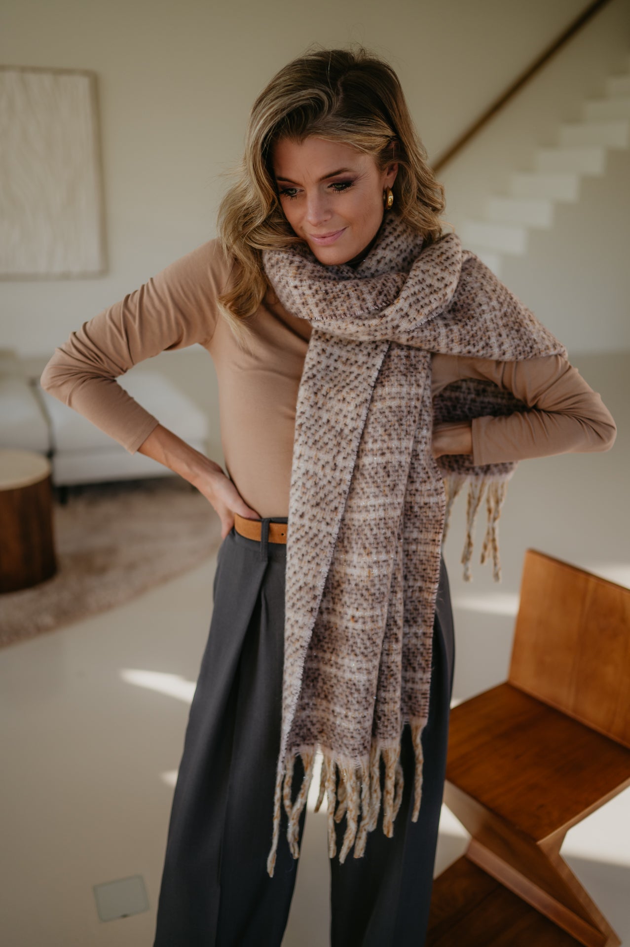 Cozza scarf I Coffee - Wild Souls by JV® - Scarfs