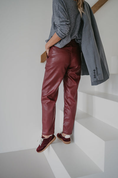 Crudo trousers I Bordeaux - Wild Souls by JV® - Trousers