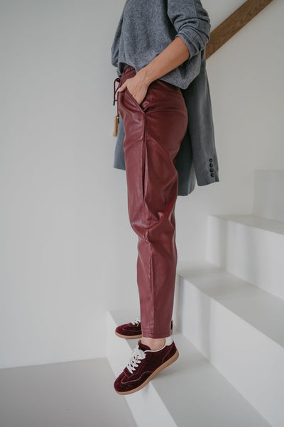 Crudo trousers I Bordeaux - Wild Souls by JV® - Trousers