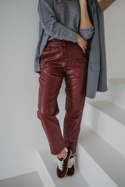 Crudo trousers I Bordeaux - Wild Souls by JV® - Trousers