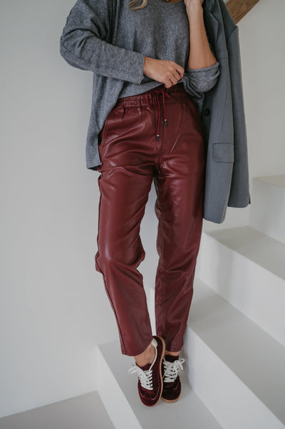 Crudo trousers I Bordeaux - Wild Souls by JV® - Trousers