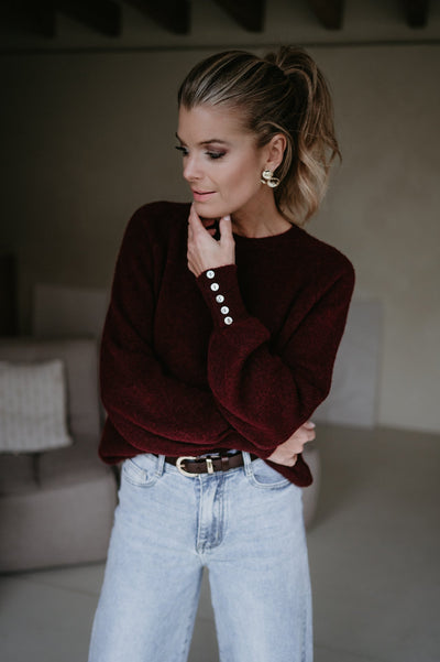 Dentro knit I Burgundy - Wild Souls by JV® - Knits