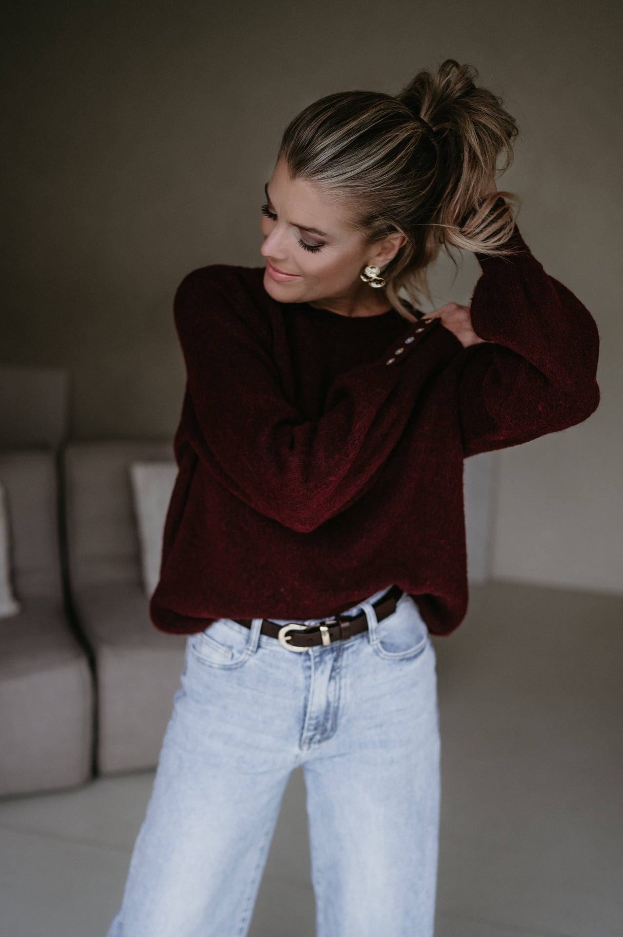 Dentro knit I Burgundy - Wild Souls by JV® - Knits