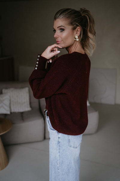 Dentro knit I Burgundy - Wild Souls by JV® - Knits