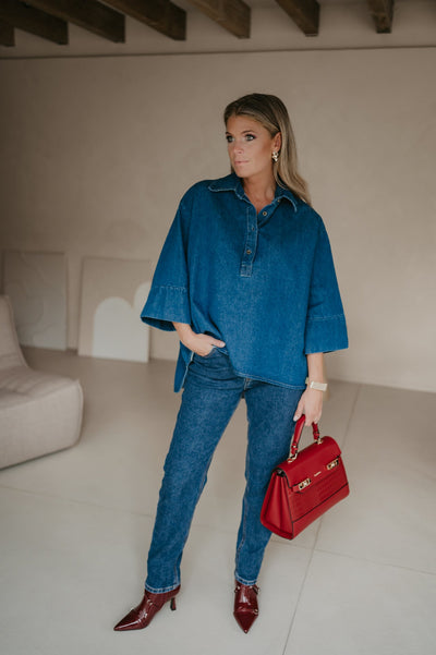 Doveri shirt I Jeans Blue - Wild Souls by JV® - Shirts