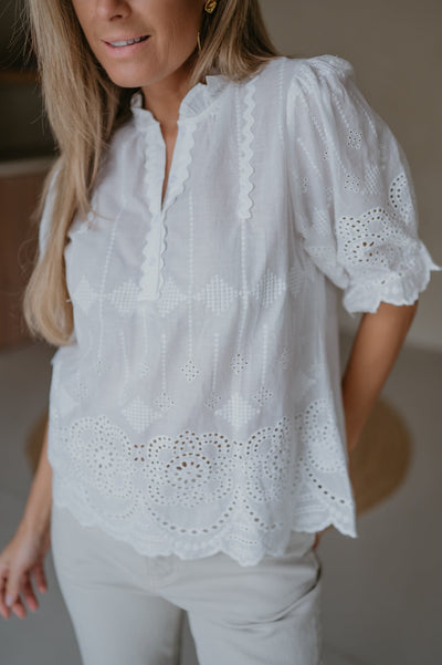 Eclissi blouse I White - Wild Souls by JV® - Blouses