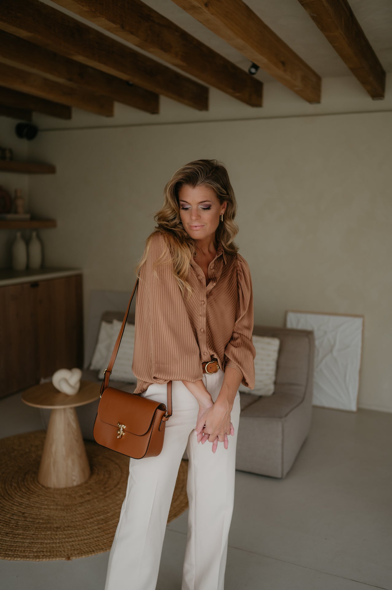 Escono blouse I Camel - Wild Souls by JV® - Blouses