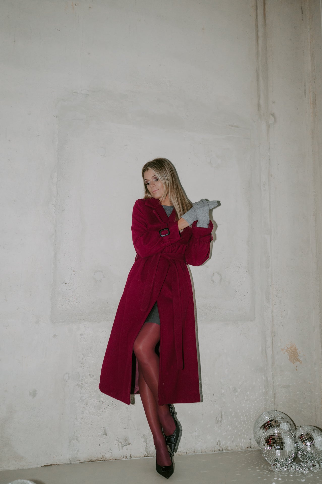 Giugno coat I Bordeaux - Wild Souls by JV® - Coats