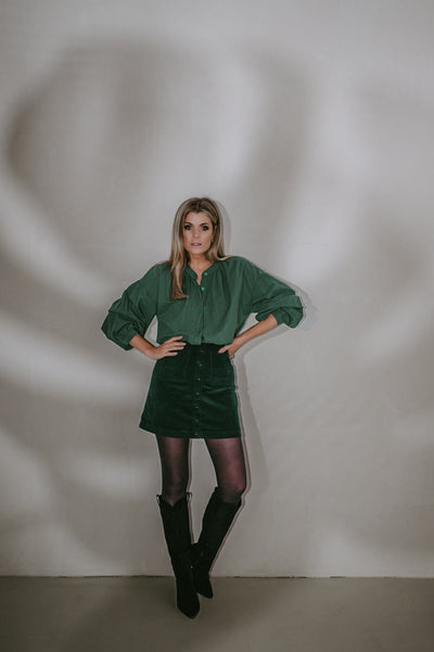 Idonea blouse I Emerald Green - Wild Souls by JV® - Blouses