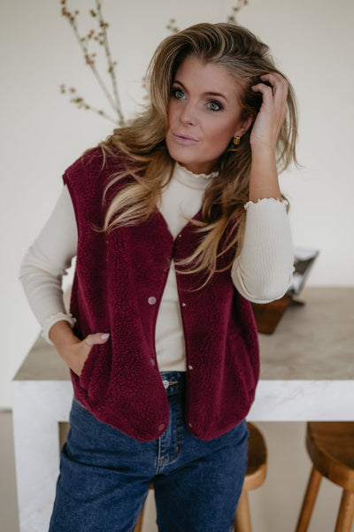 Ledra gilet I Bordeaux - Wild Souls by JV® - Gilets