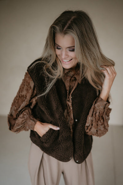 Ledra gilet I Chocolate Brown - Wild Souls by JV® - Gilets