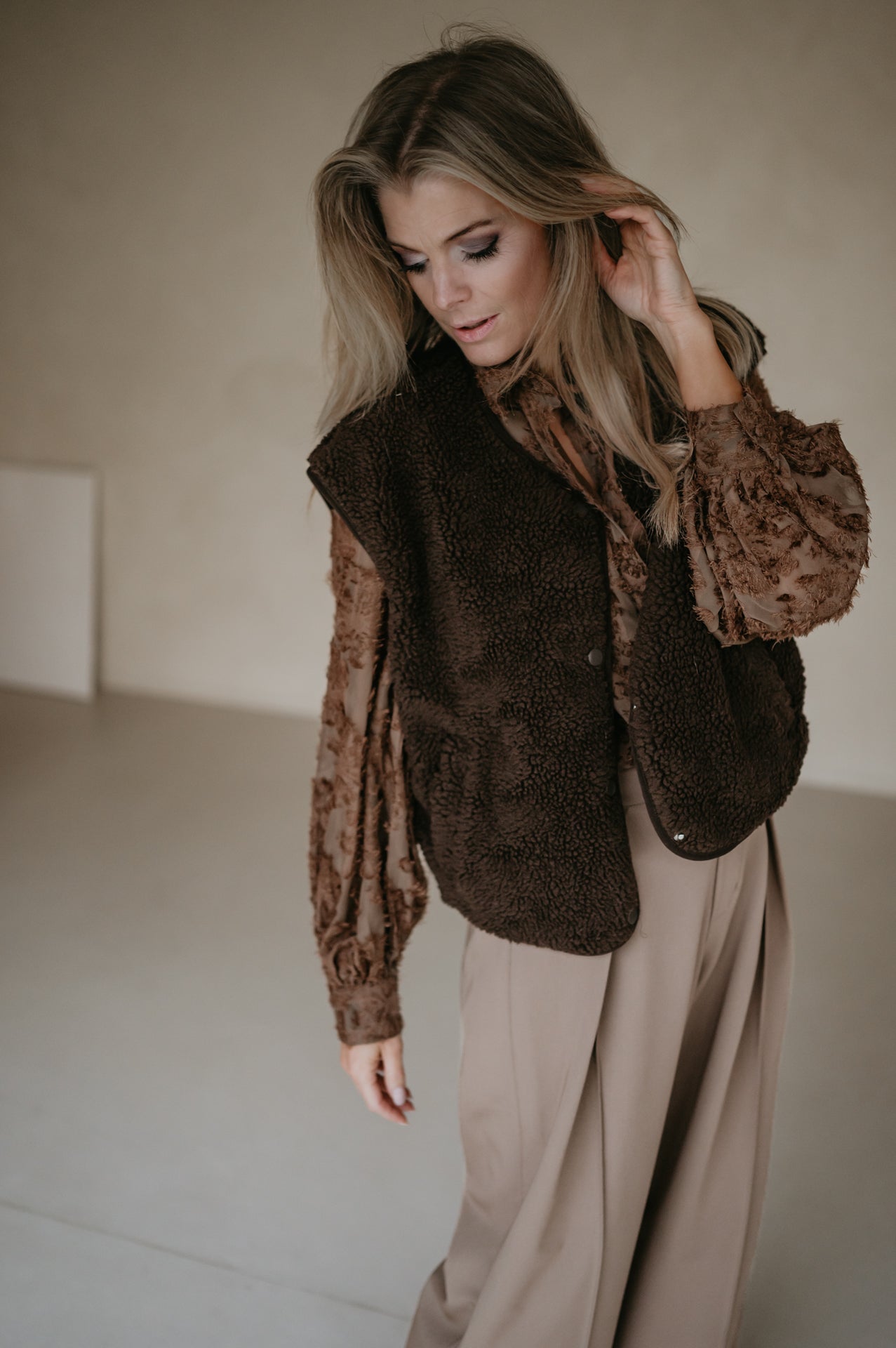 Ledra gilet I Chocolate Brown - Wild Souls by JV® - Gilets