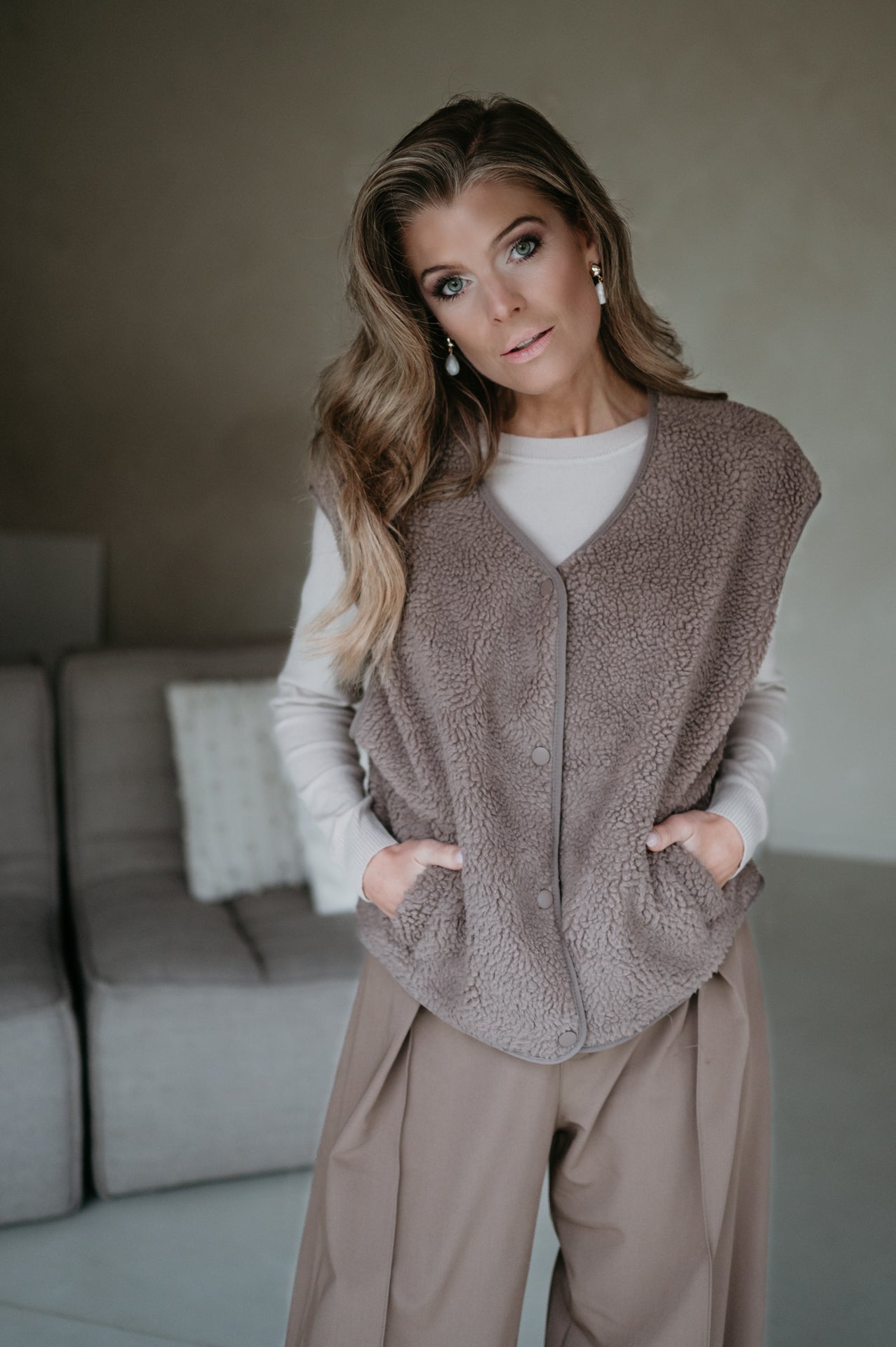 Ledra gilet I Taupe - Wild Souls by JV® - Gilets