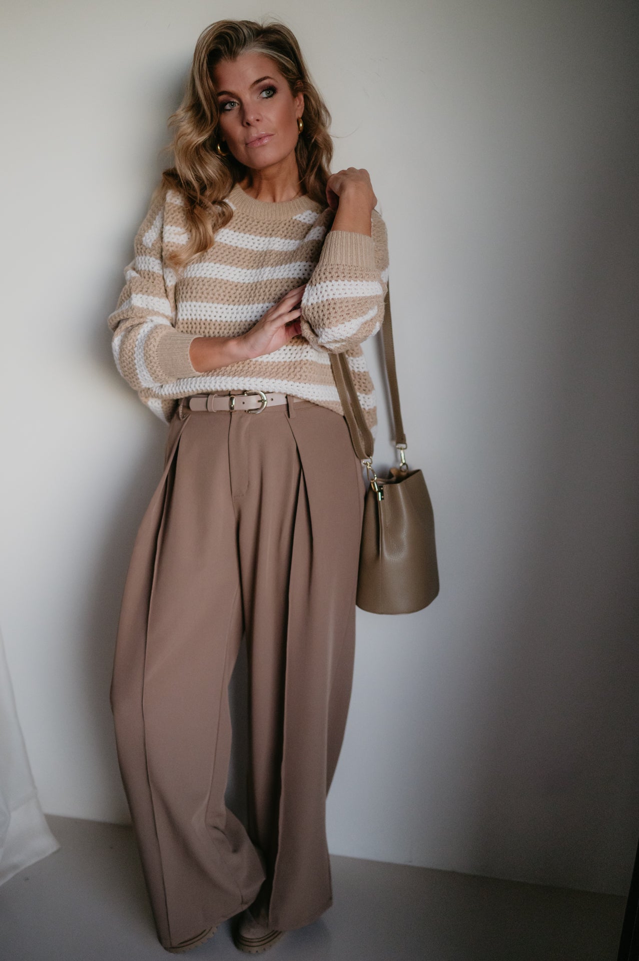 Milioni knit I Striped Beige - Wild Souls by JV® - Knits