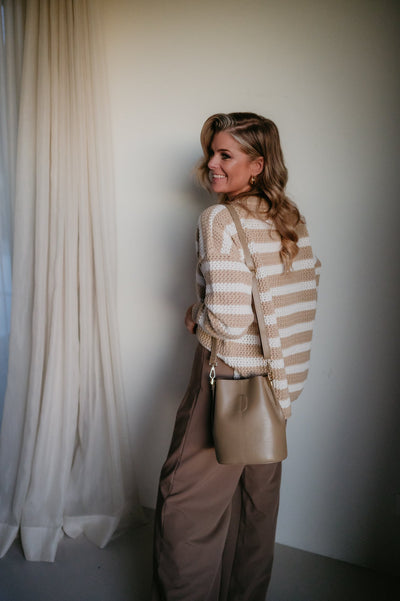 Milioni knit I Striped Beige - Wild Souls by JV® - Knits