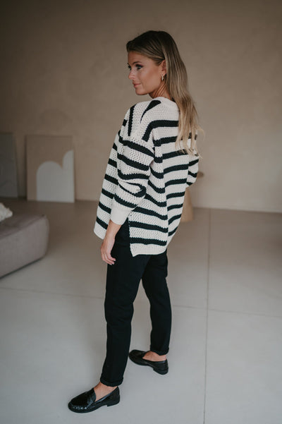 Milioni knit I Striped Black - Wild Souls by JV® - Knits