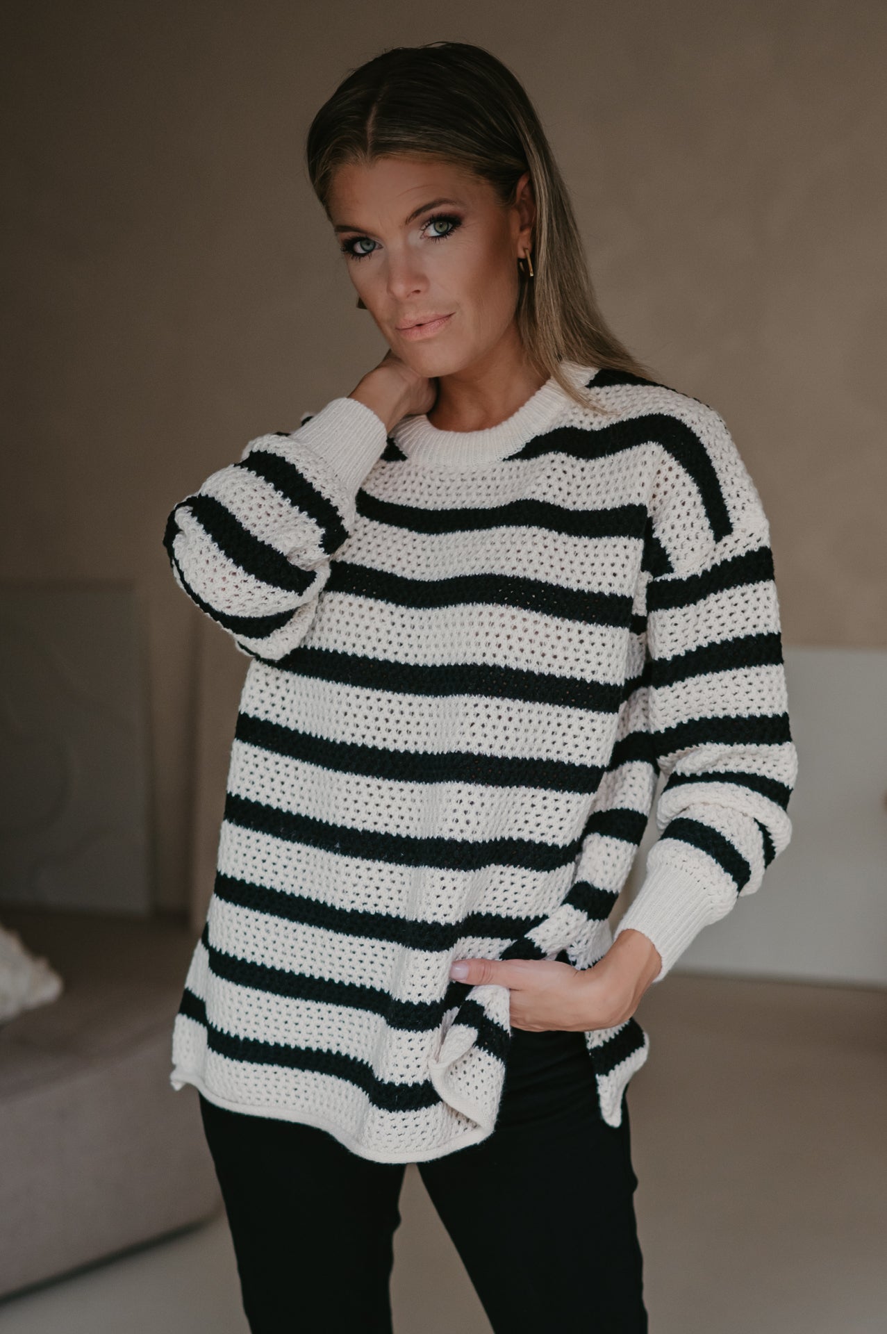 Milioni knit I Striped Black - Wild Souls by JV® - Knits