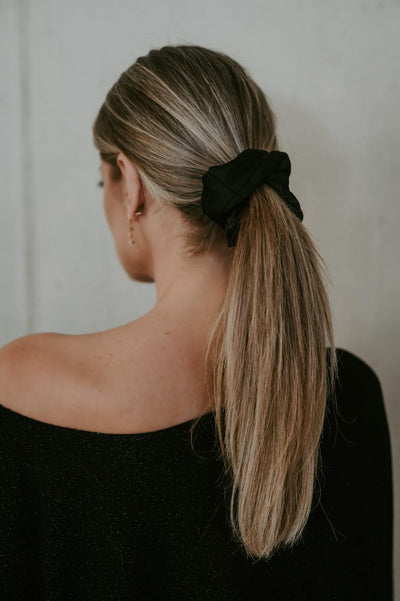 Nappa scrunchie I Black - Wild Souls by JV® - Scrunchies