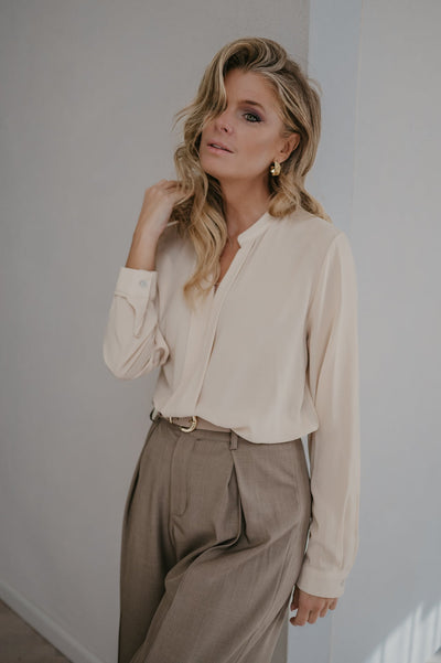 Niente blouse I Beige - Wild Souls by JV® - Blouses