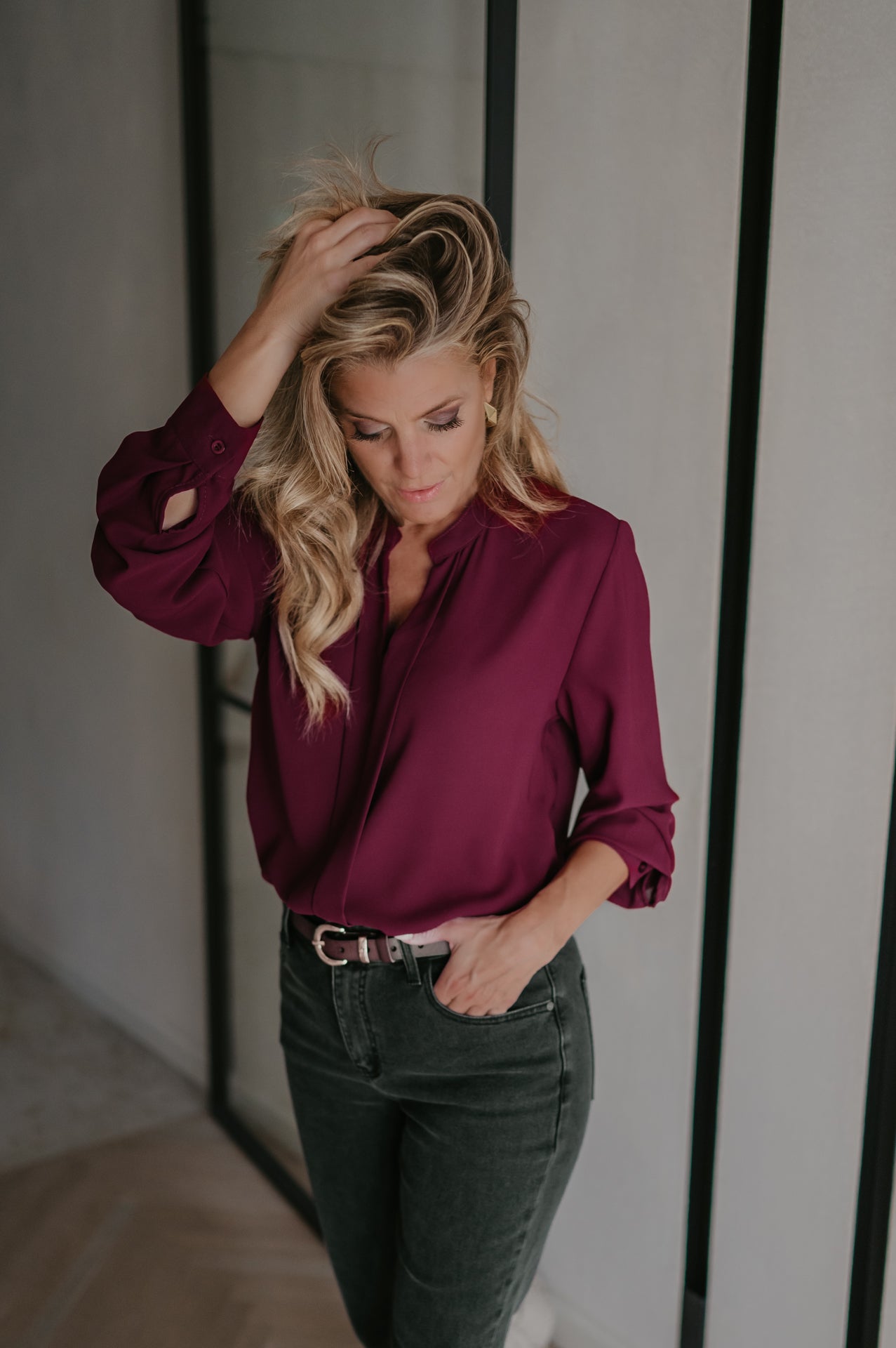 Niente blouse I Bordeaux - Wild Souls by JV® - Blouses