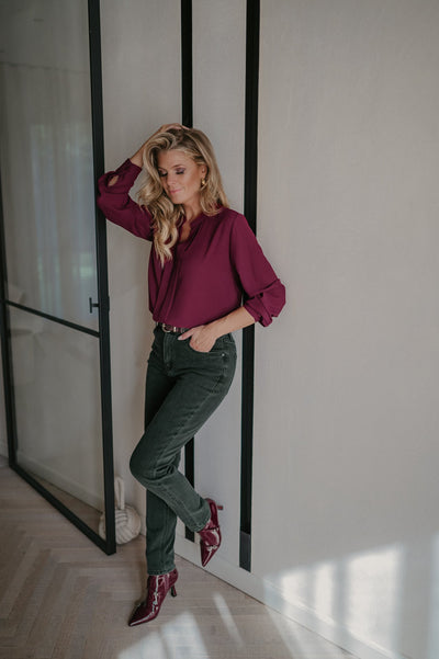 Niente blouse I Bordeaux - Wild Souls by JV® - Blouses