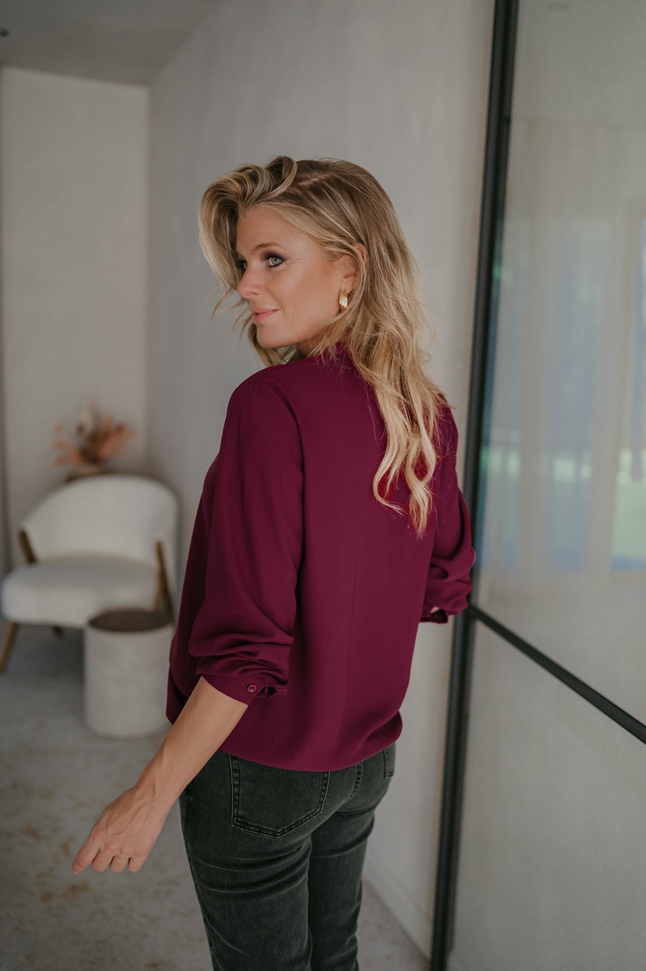 Niente blouse I Bordeaux - Wild Souls by JV® - Blouses