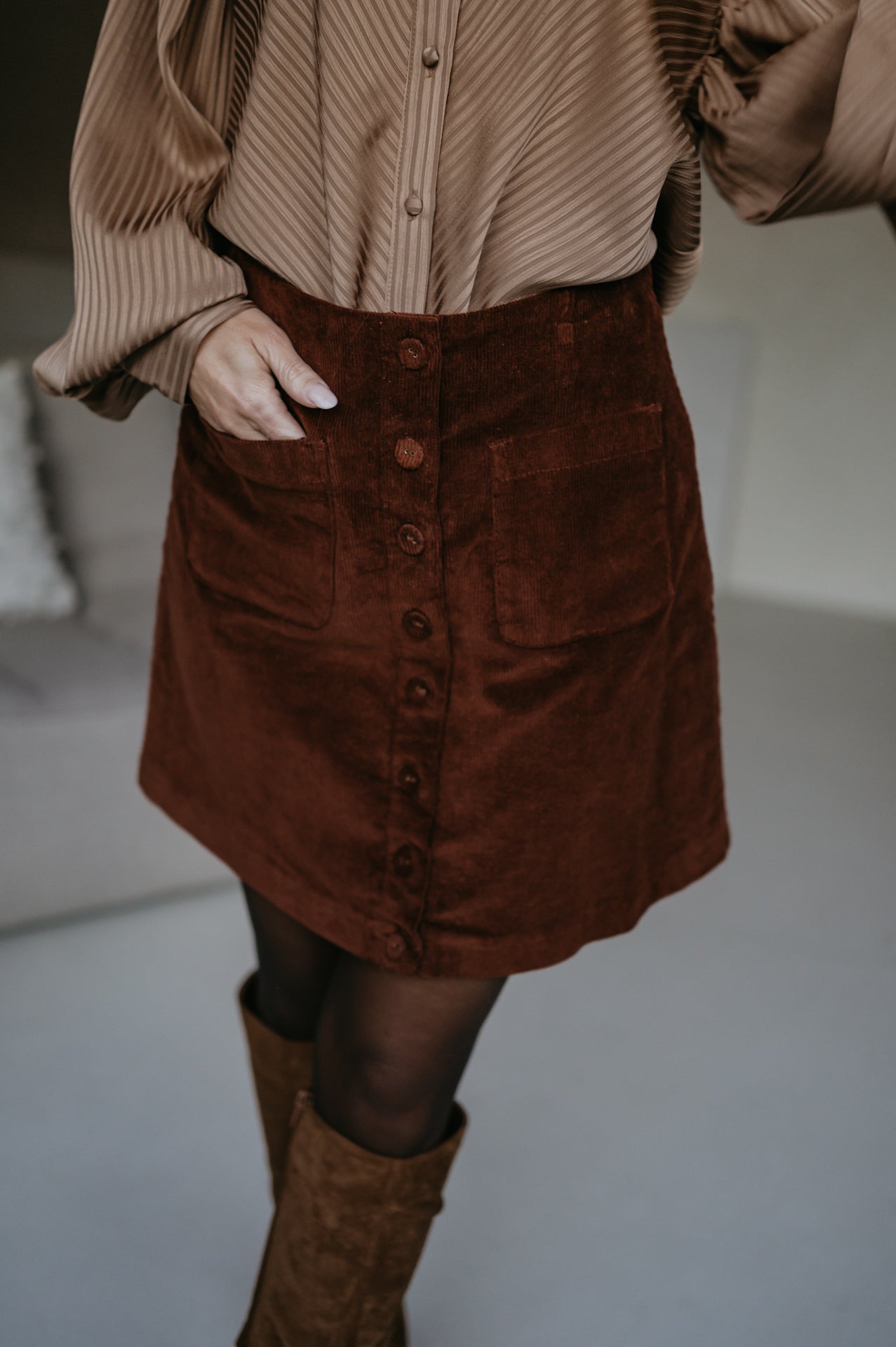 Pennello skirt I Chocolat Brown - Wild Souls by JV® - Skirts