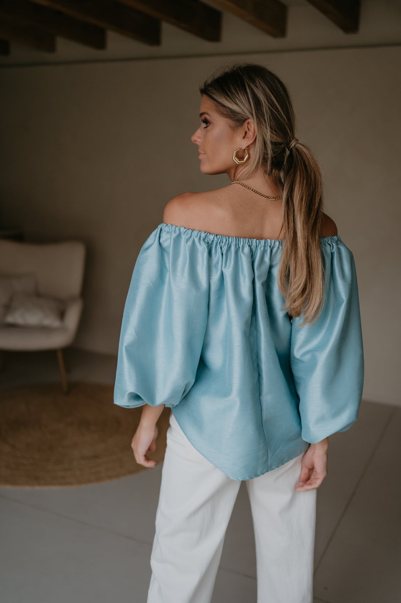 Piano blouse I Turquoise - Wild Souls by JV® - Blouses