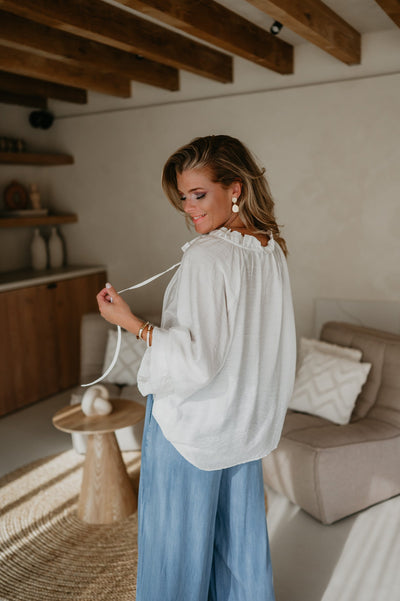 Pressi blouse I White - Wild Souls by JV® - Blouses