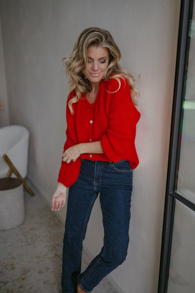 Ripieno cardigan I Red - Wild Souls by JV® - Cardigans