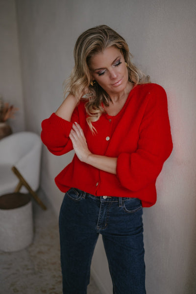 Ripieno cardigan I Red - Wild Souls by JV® - Cardigans