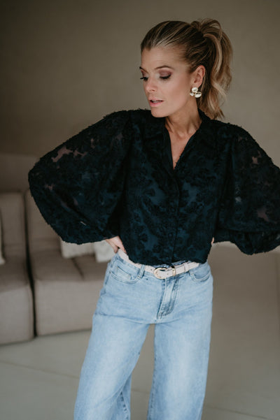 Serata blouse I Blue - Wild Souls by JV® - Blouses