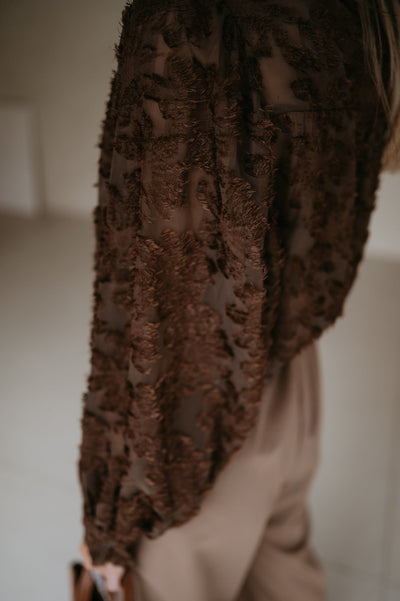 Serata blouse I Chocolate Brown - Wild Souls by JV® - Blouses