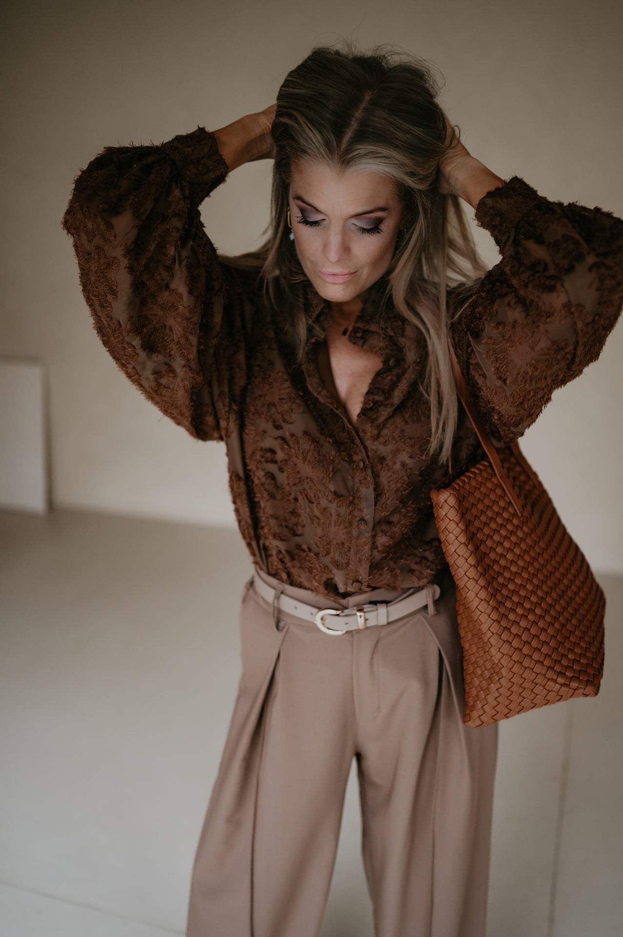 Serata blouse I Chocolate Brown - Wild Souls by JV® - Blouses