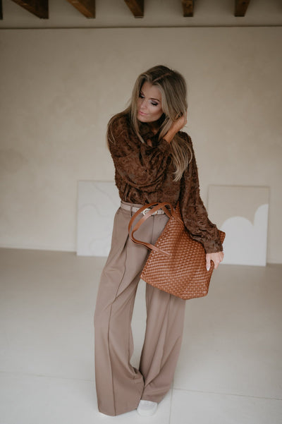 Serata blouse I Chocolate Brown - Wild Souls by JV® - Blouses