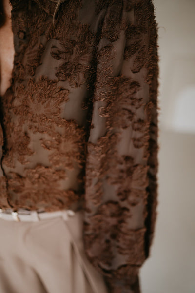 Serata blouse I Chocolate Brown - Wild Souls by JV® - Blouses