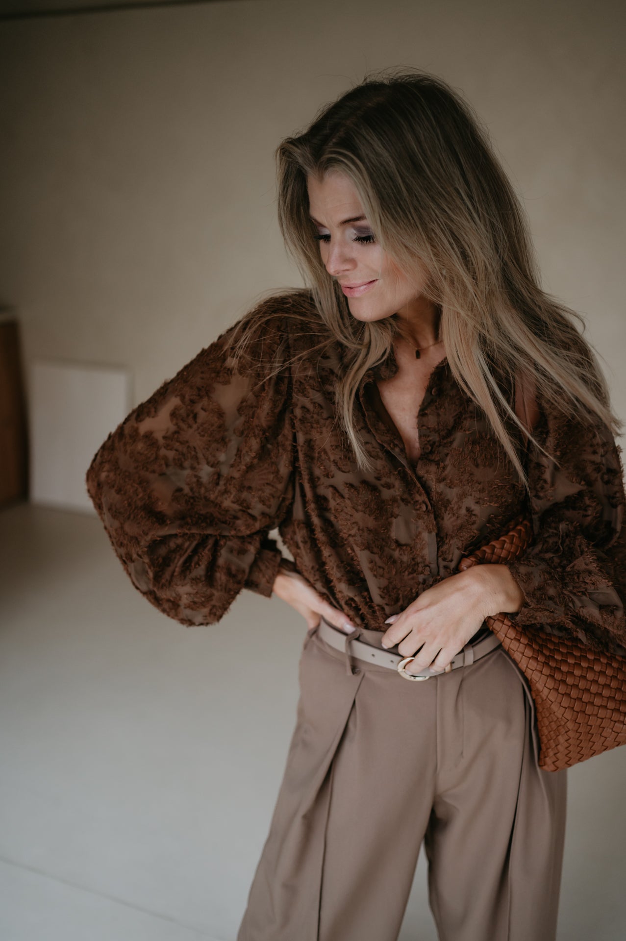 Serata blouse I Chocolate Brown - Wild Souls by JV® - Blouses