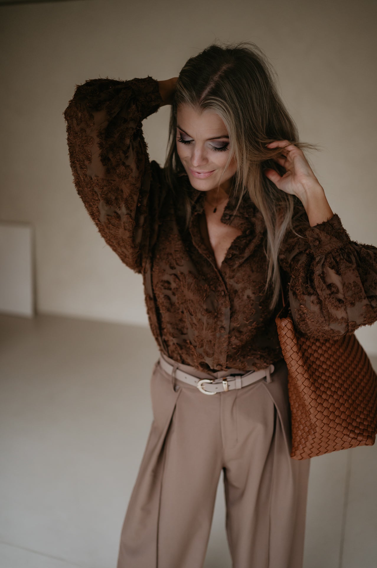 Serata blouse I Chocolate Brown - Wild Souls by JV® - Blouses