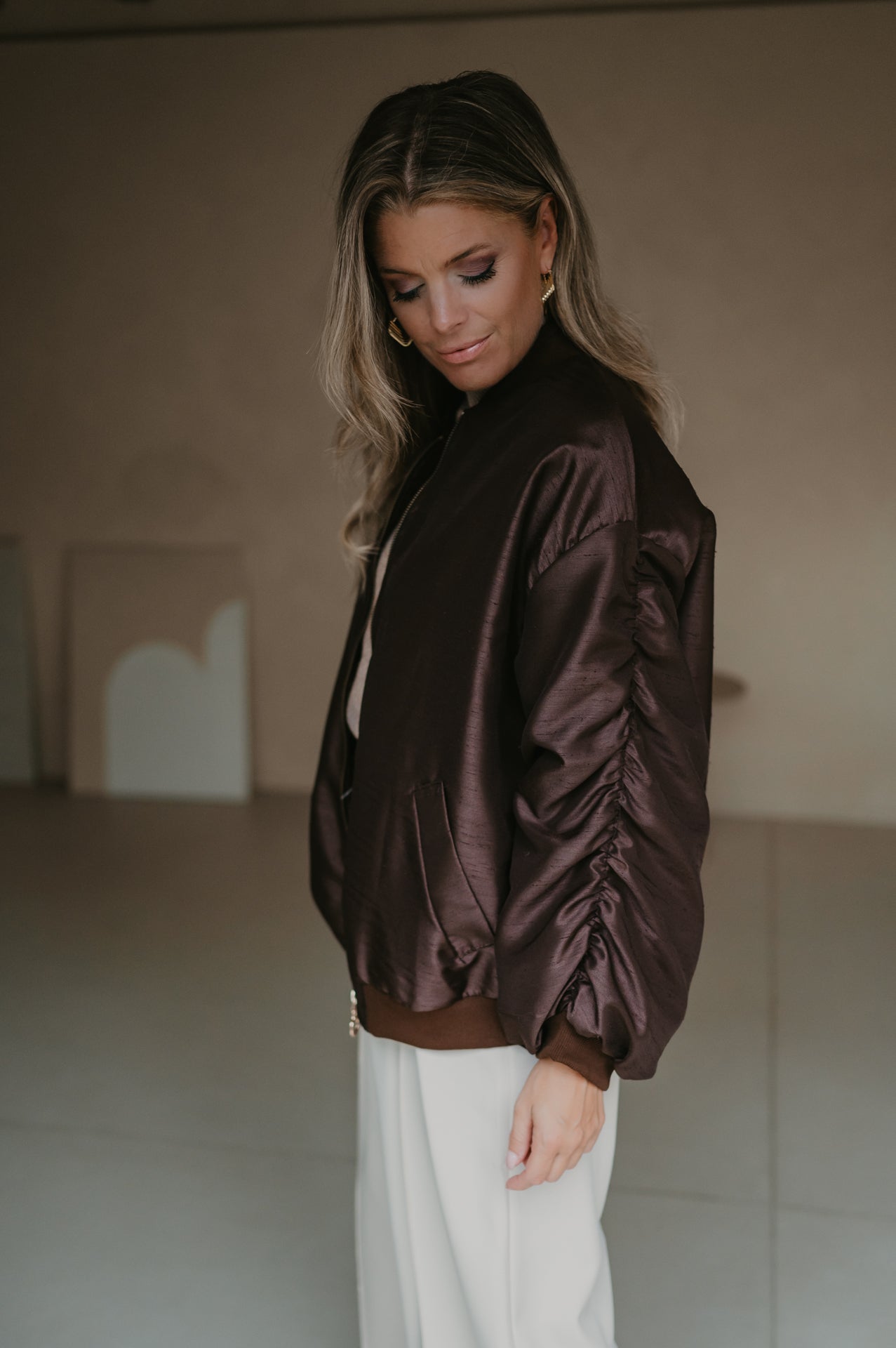 Titolo bomber jacket I Brown - Wild Souls by JV® - Bomber Jackets